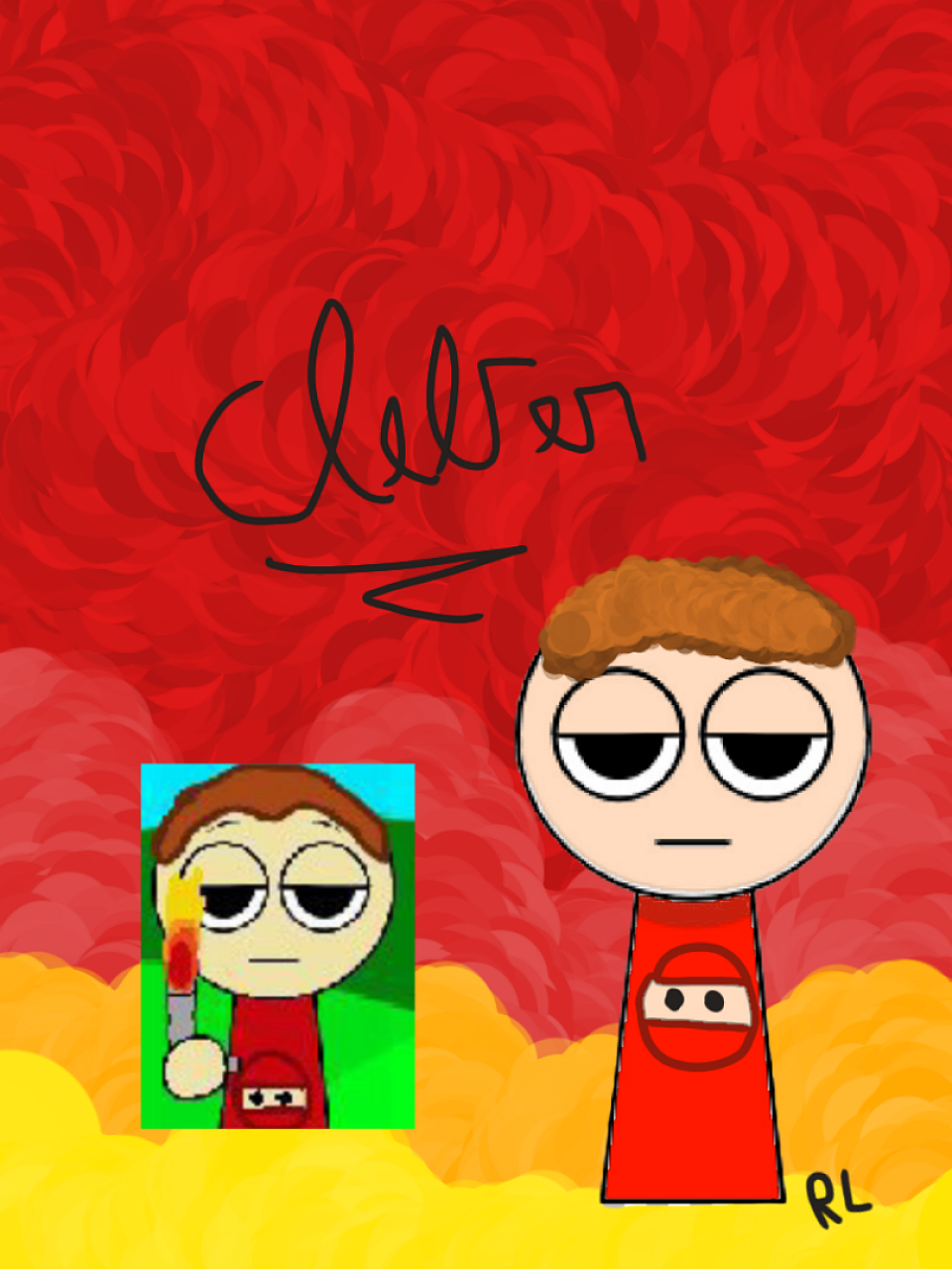 Desenho de fãs de Cleber sprunki